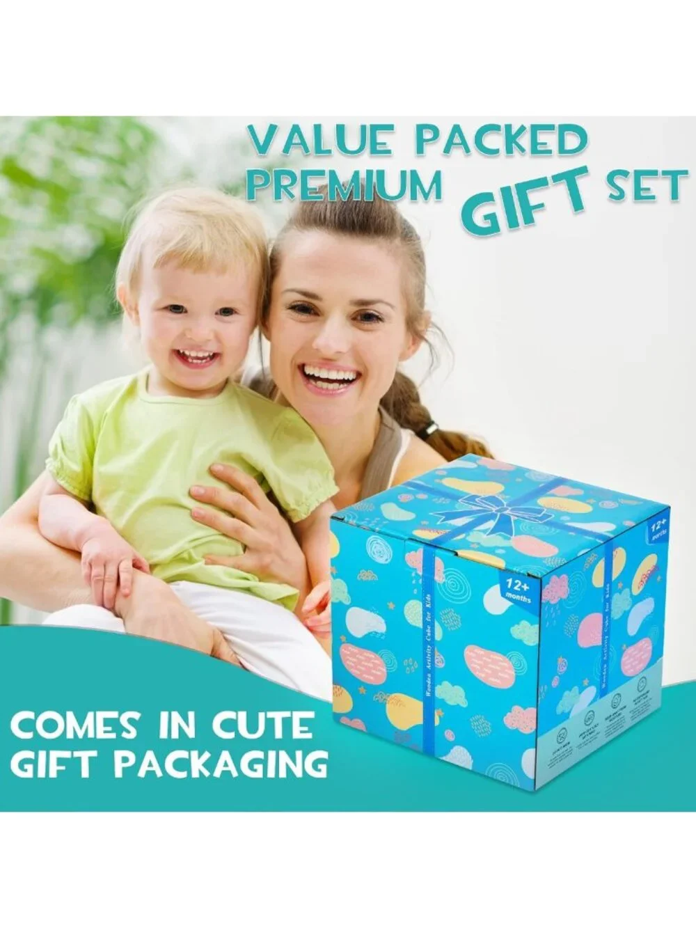 8-in-1 Montessori Wooden Activity Cube for Toddlers, Engaging Baby Toys 1+ Year